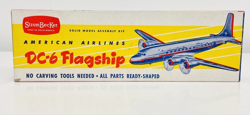 Strombecker American Airlines DC-6 Flagship Wood Model Kit C-36 New